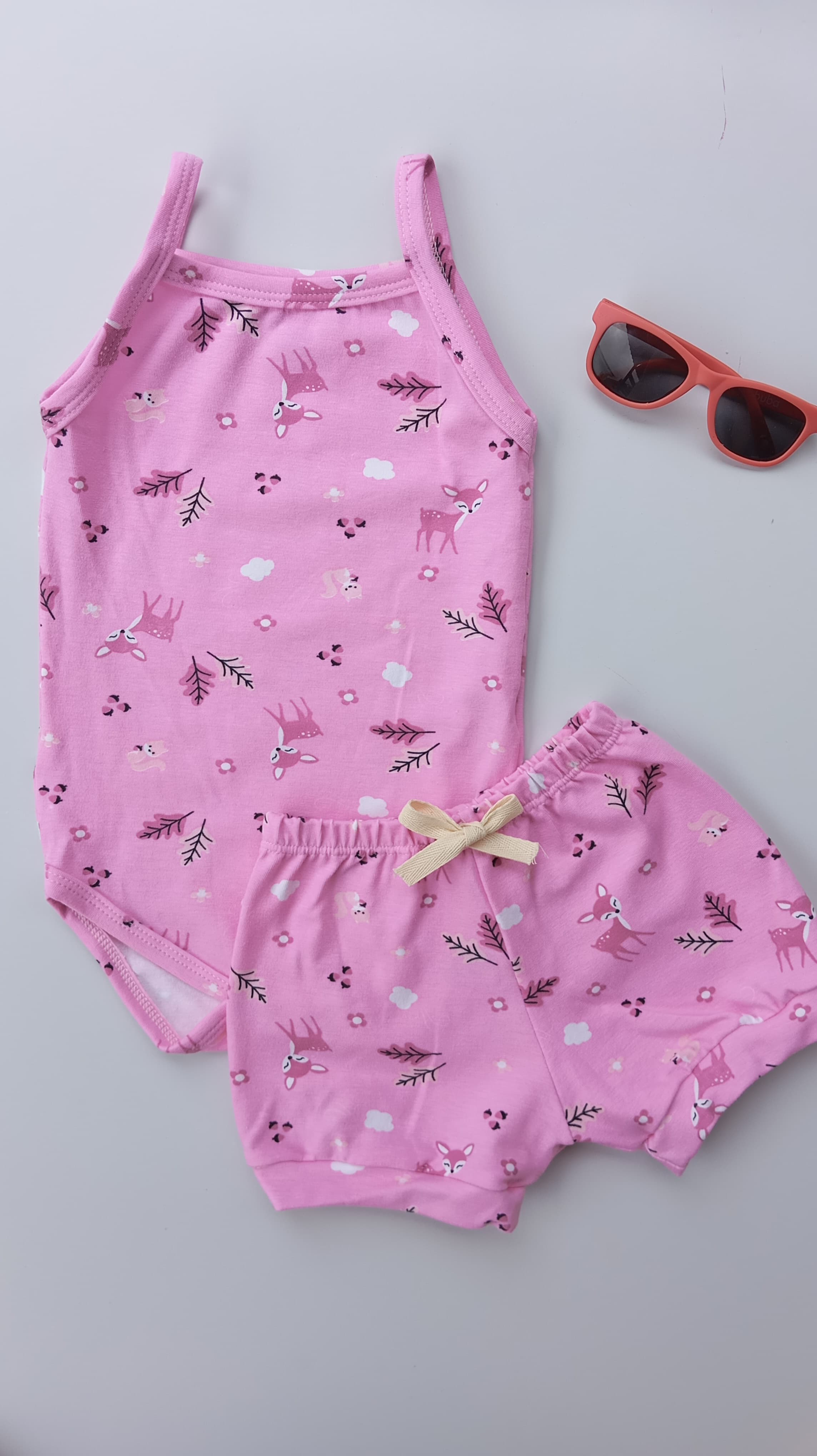 Conjunto Raposinha Rosa